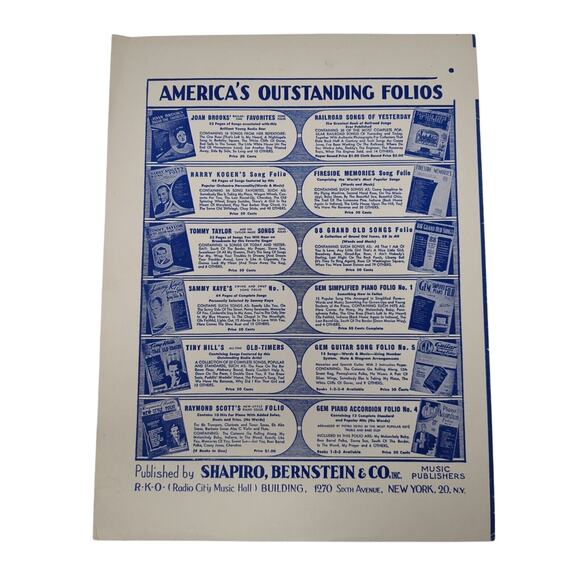 1944 Sheet Music There Goes That Song Again Carolina Blues Styne Cahn - Picture 3 of 10